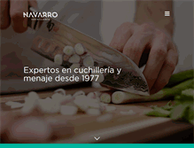 Tablet Screenshot of cuchillerianavarro.com